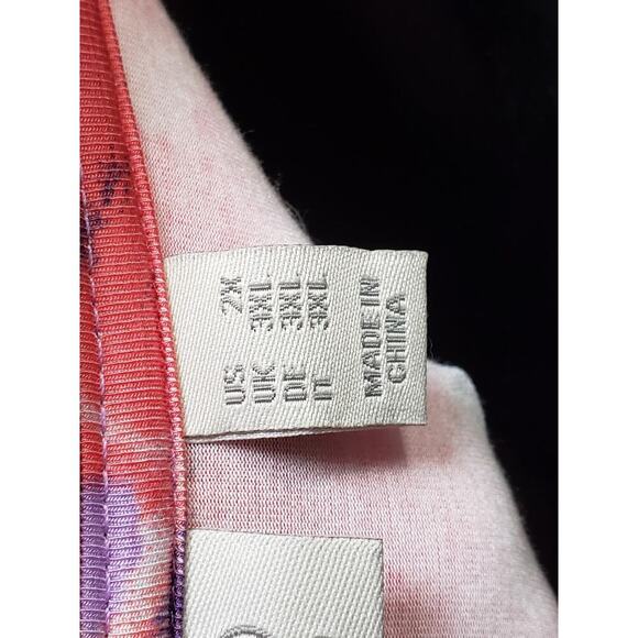 LOGO by Lori Goldstein Dress Women 2X Multicolor Midi Stretch Soft Knit Casual - Picture 10 of 15